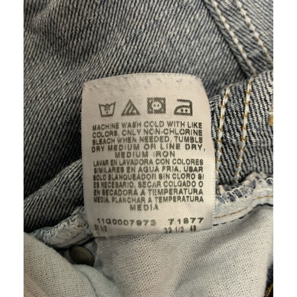 Lee Premium Select Relaxed Fit Straight Leg Work Jeans, Sz 31x24 Cut Off Raw Hem - Picture 11 of 16